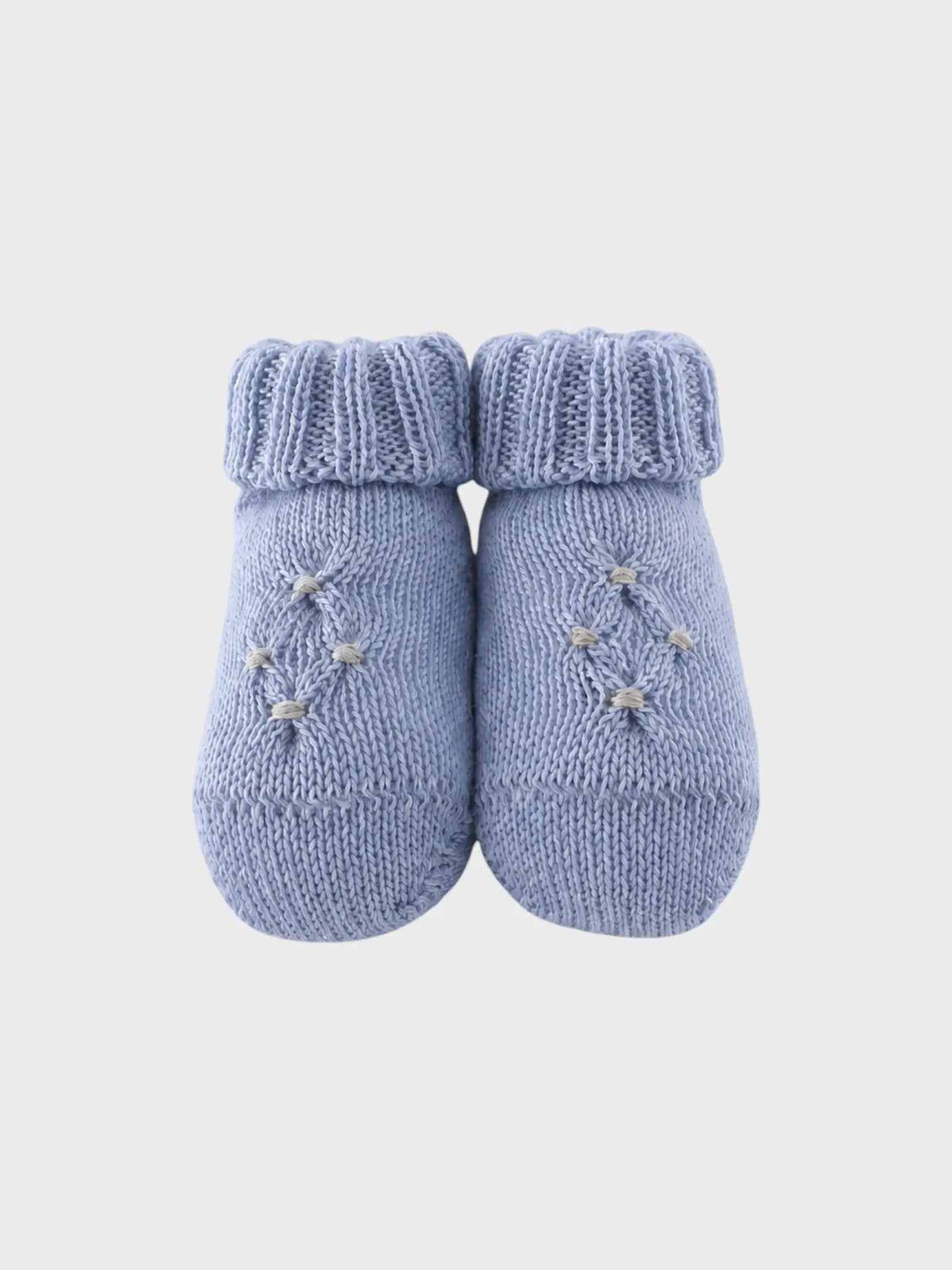 Babbucce Neonato Azzurro NIDO D'APE 711/5848 by BABY LORD