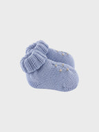 Babbucce Neonato Azzurro NIDO D'APE 711/5848 by BABY LORD