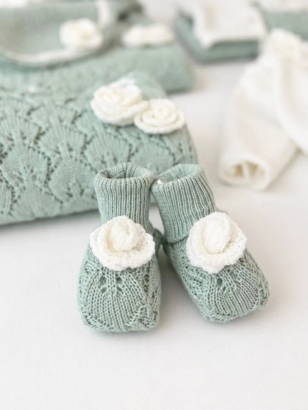 Babbucce Neonata Verde IS20S by MARLU'
