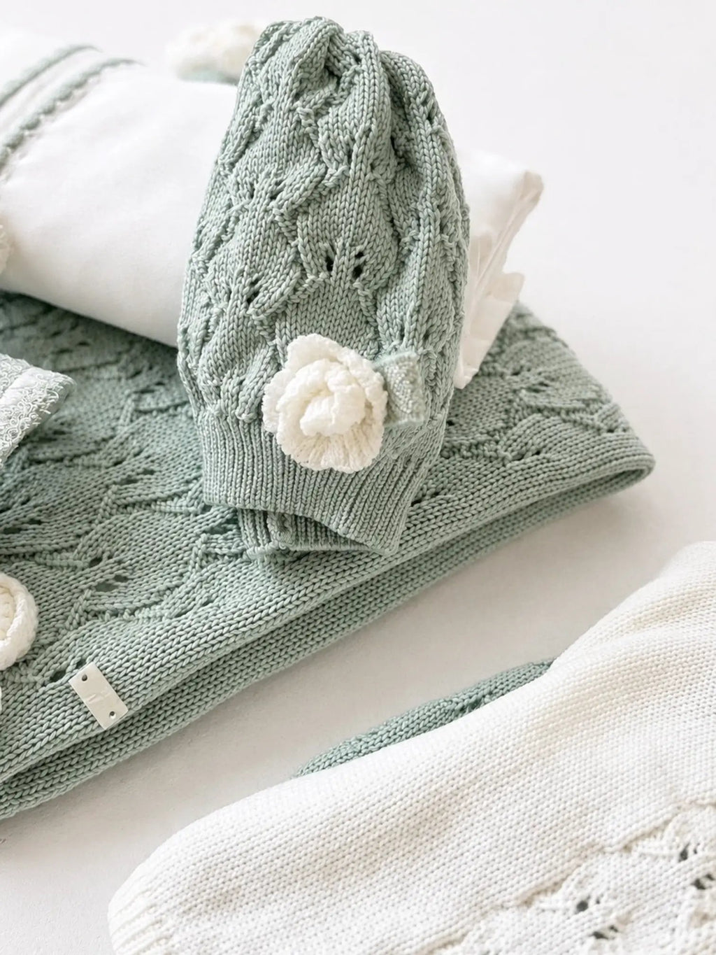 Cuffia Neonata Verde IS2071BT by MARLU'