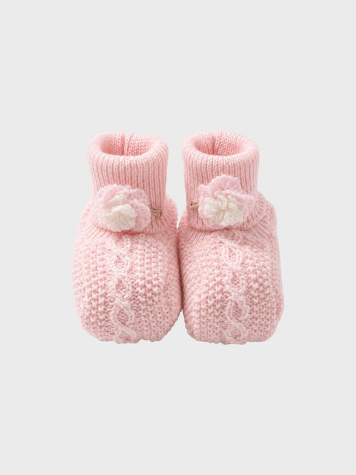 Babbucce Neonata Rosa IS11S by MARLU'