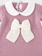 Tutina Neonata Rosa MAGLIA INGLESE FIOCCO 344/5730 by BABY LORD
