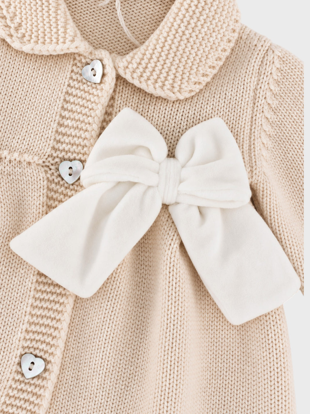 Cappotto Bimba Avorio FIOCCO 814