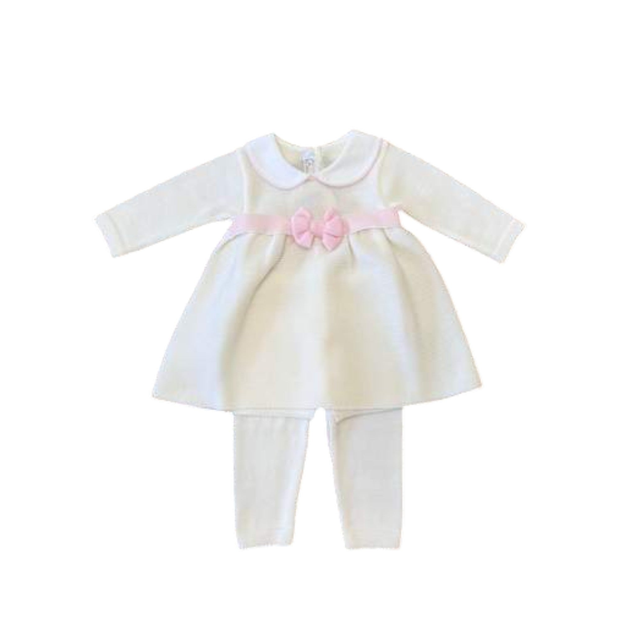 Completo nascita doppio fiocco Neonata PANNA DOPPIO FIOCCO 418