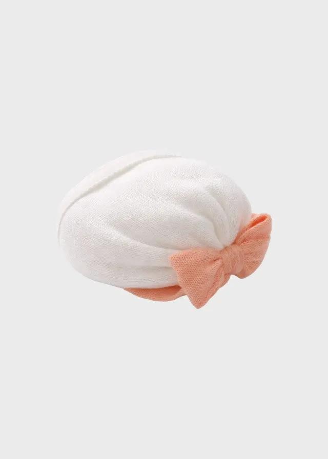 Cuffia Neonata Arancione FIOCCO 681/A by BABY LORD