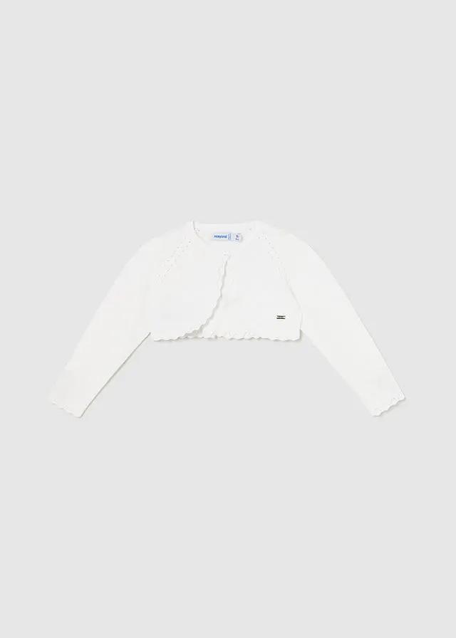 Giacca Cerimonia Bimba Bianco 1313/085 by MAYORAL
