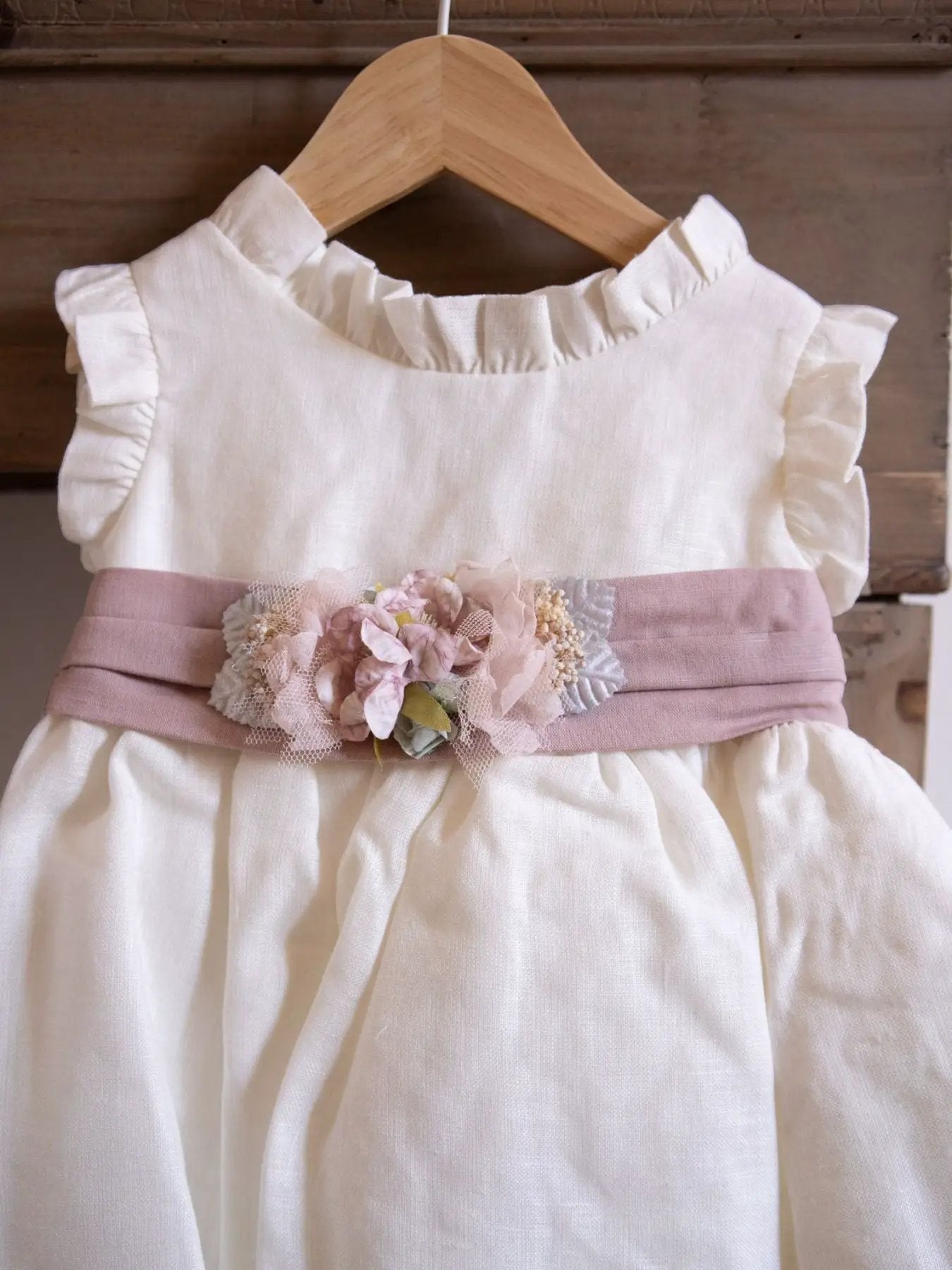 Abito Cerimonia Bimba Beige 4917/B by NISERET