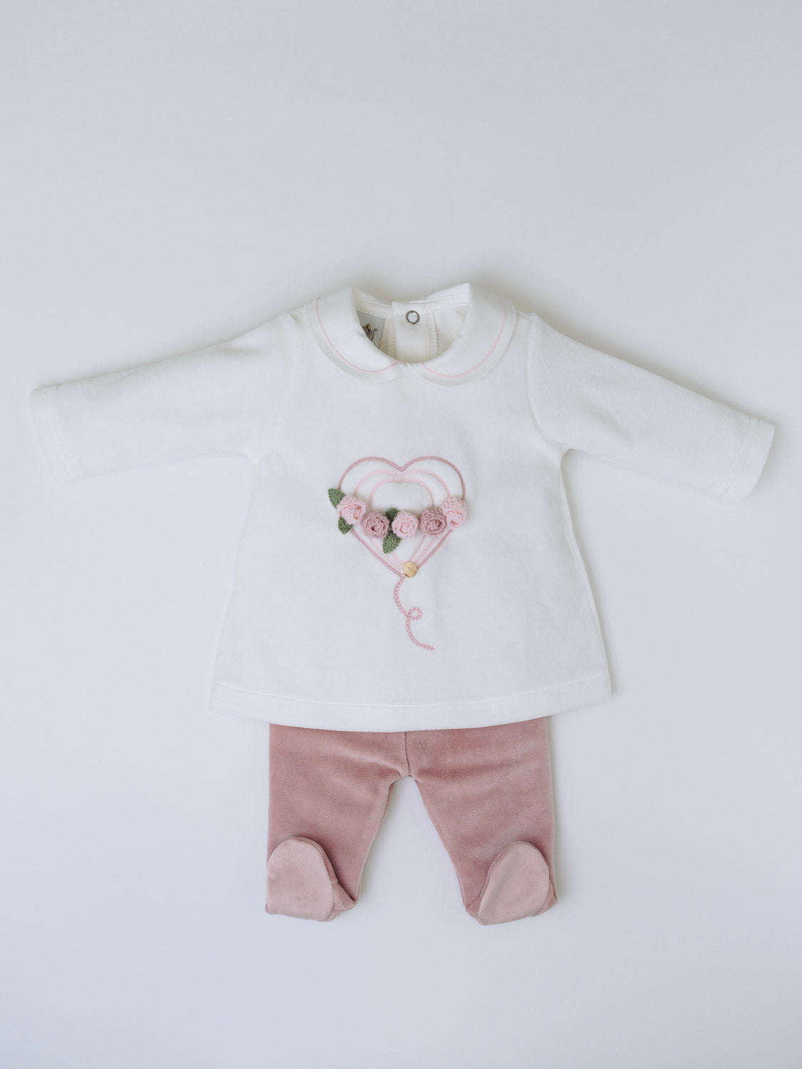 Completo nascita Neonata VANIGLIA IN2717 -  NANU' BABY