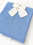 Coperta Neonato Azzurro MAGLIA INGLESE FIOCCO 144/5630 by BABY LORD