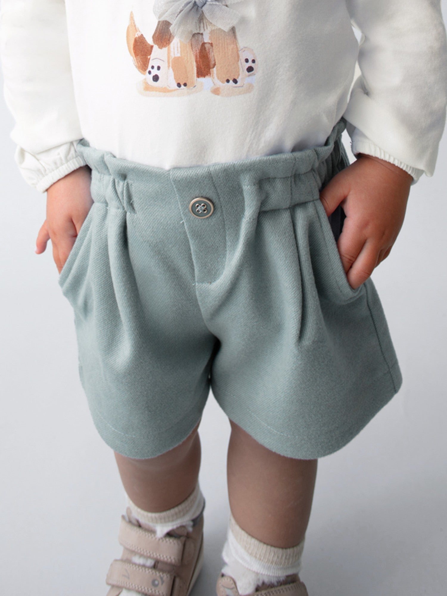 Bermuda punto twill Bimba CIELO 2261/15 -  NANU' BABY
