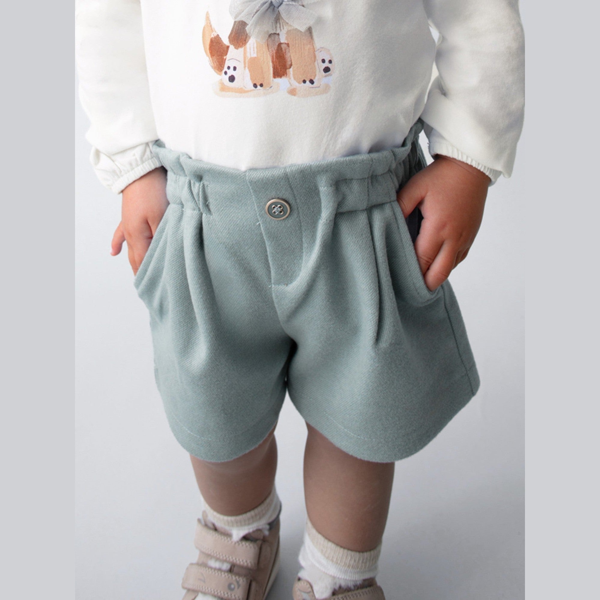 Bermuda punto twill Bimba CIELO 2261/15 -  NANU' BABY