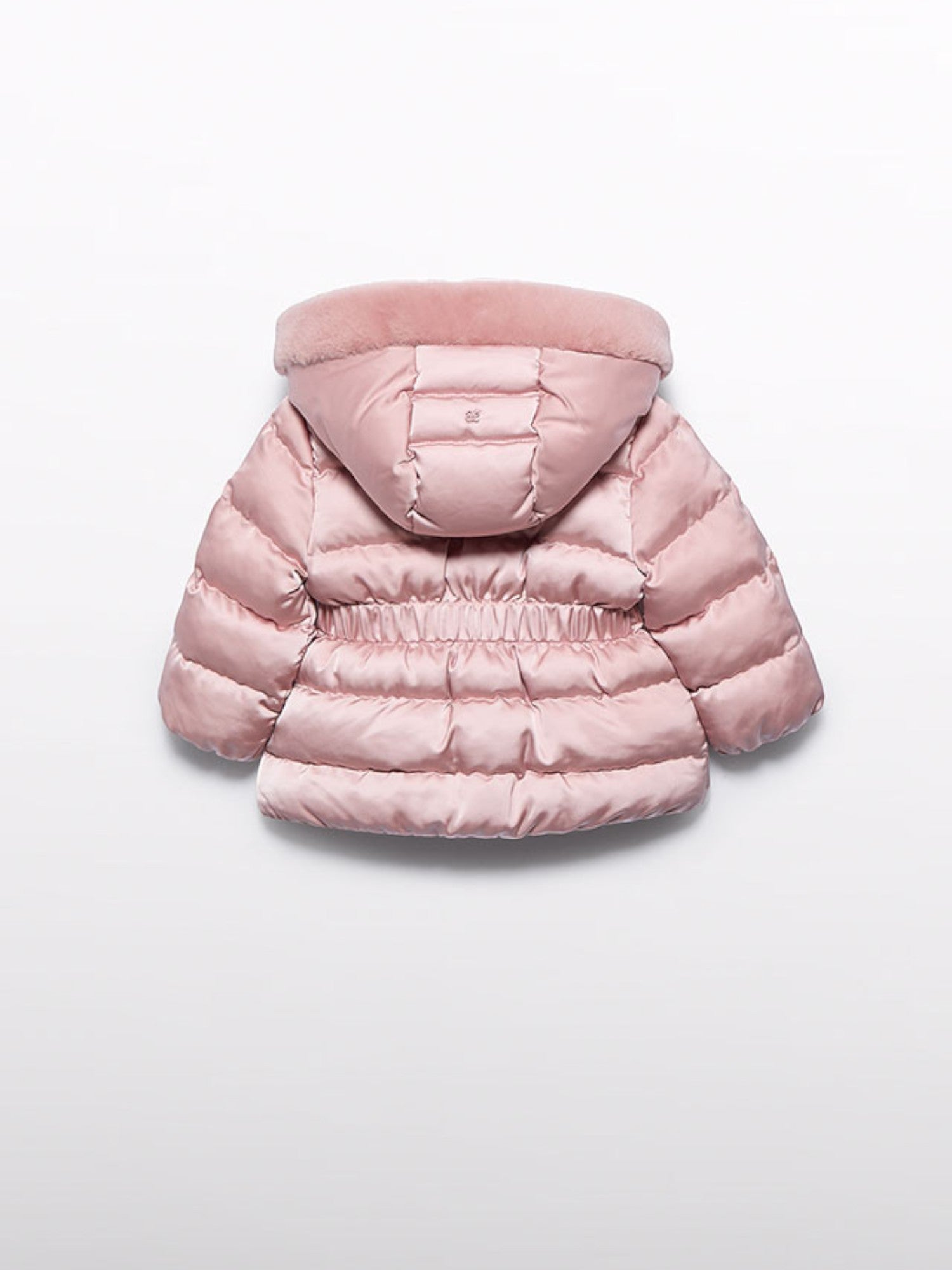 Giubbotto satinato pelo Bimba Rosa 5821/19 -  NANU' BABY