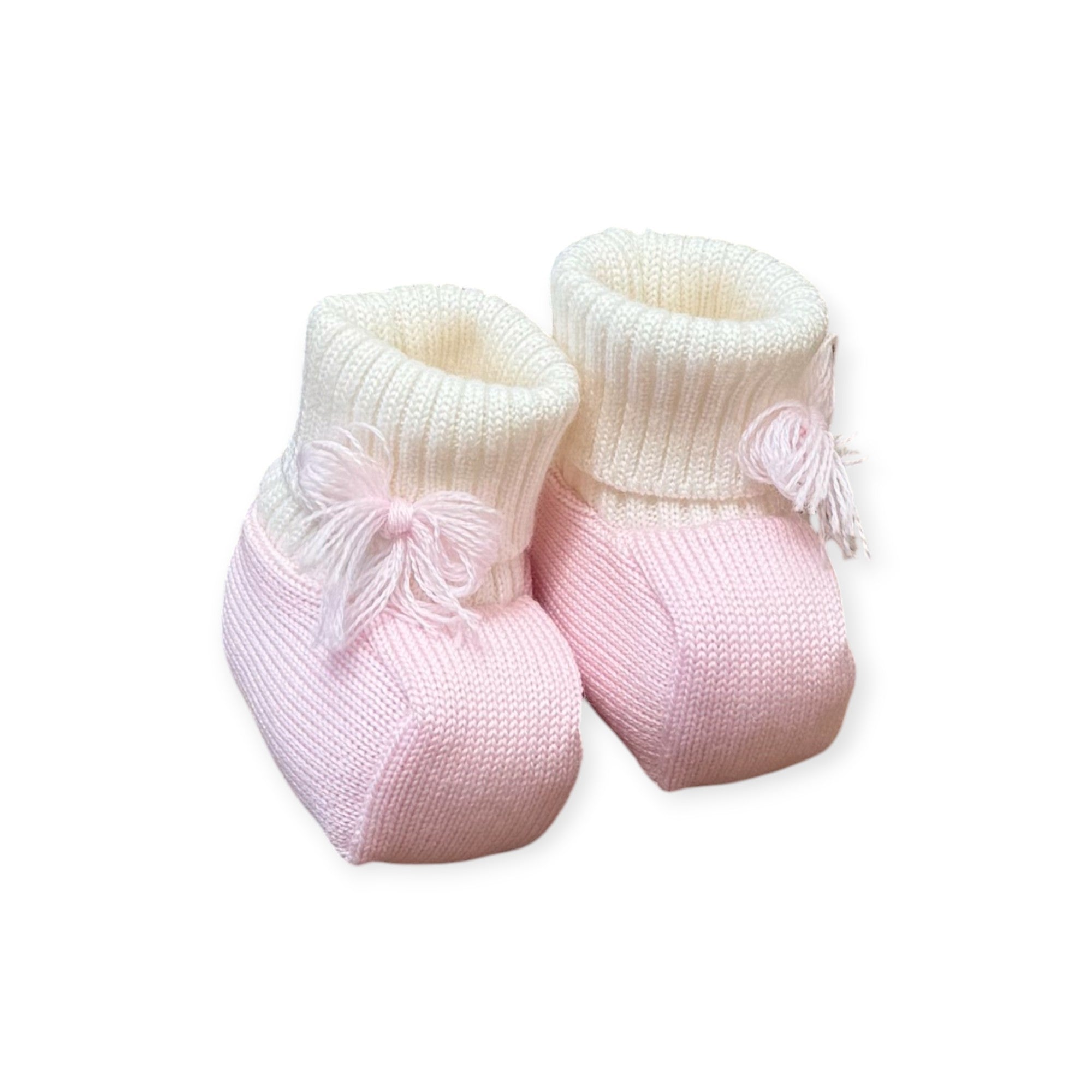 Babbucce Neonata Rosa Pura Lana Teddy 7778