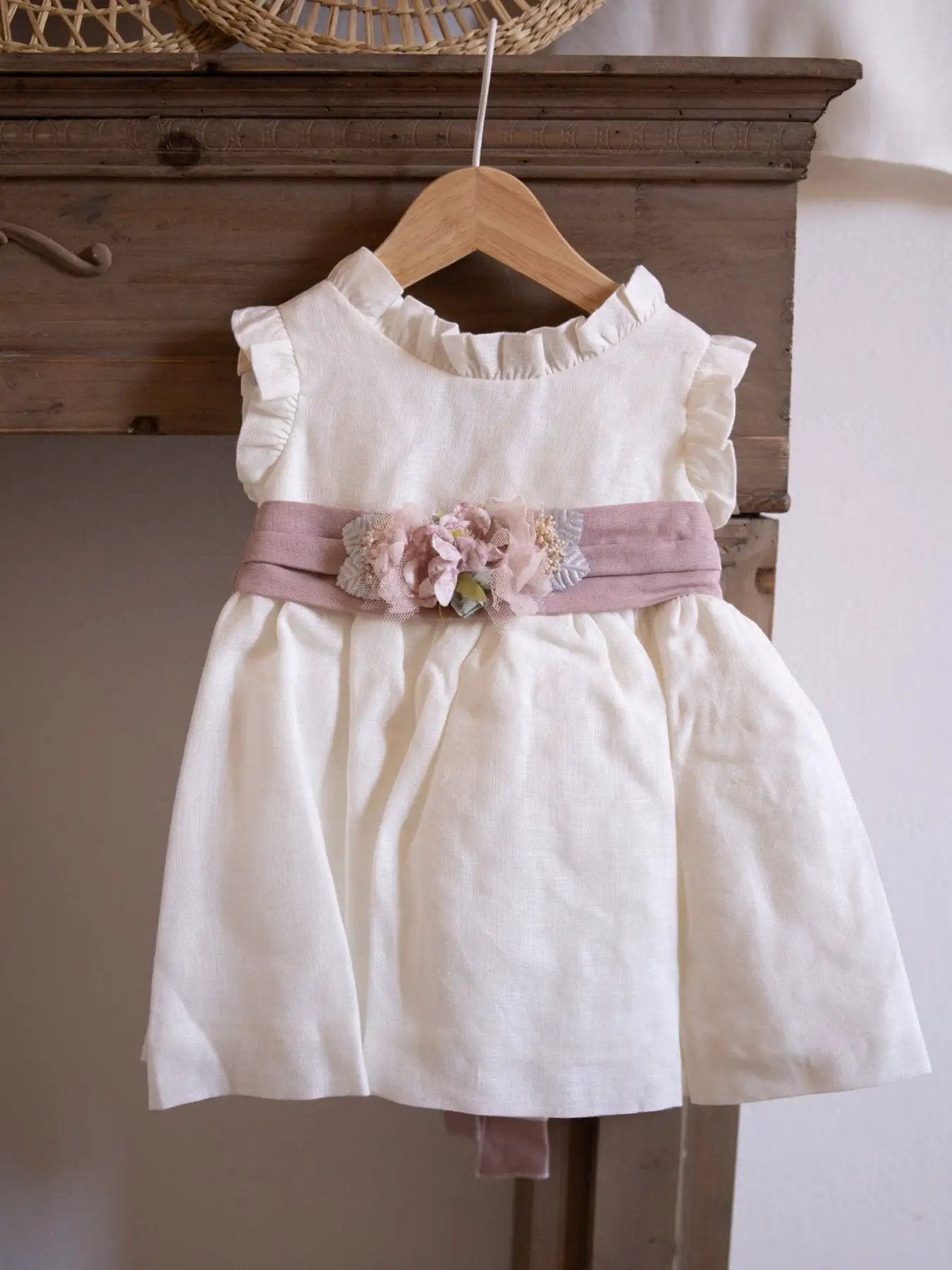 Abito Cerimonia Bimba Beige 4917/B by NISERET