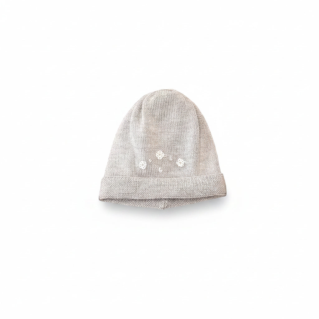 Cuffia Neonata Beige ROUCHES 645 by BABY LORD