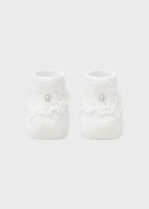 Babbucce Neonata Bianco EP12S by MARLU'