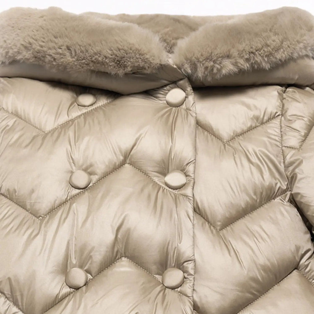 Cappotto Bimba Beige 5847/11 by ABEL & LULA