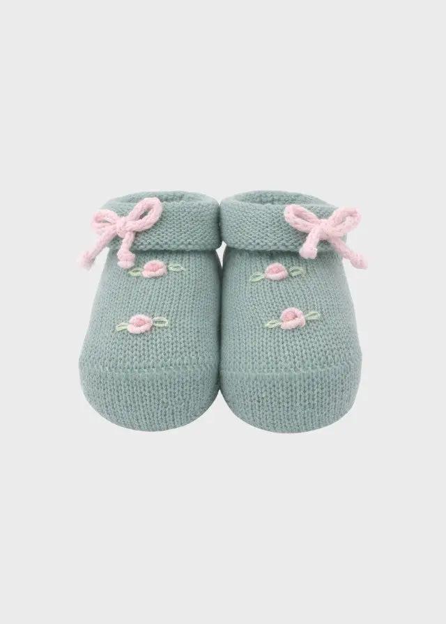 Babbucce Neonata Verde CUORI/759-V by BABY LORD