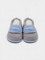 Babbucce Neonato Azzurro RAKESH 14300 by PICCOLA GIUGGIOLA