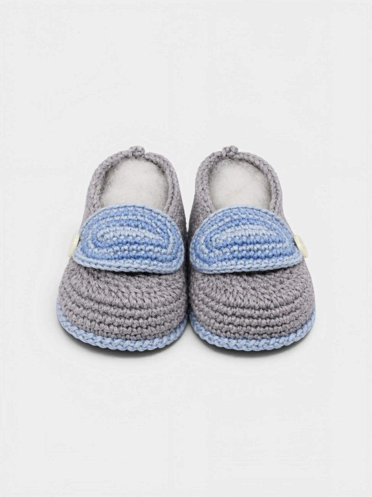 Babbucce Neonato Azzurro RAKESH 14300 by PICCOLA GIUGGIOLA