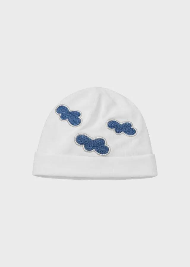 Cuffia Neonato Bianco LR1204 by SARTORIA DEI PICCOLI