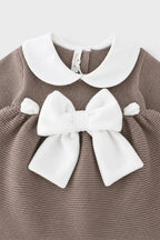 Completo nascita Neonata Tortora FIOCCO VELLUTO 417V/4830 by BABY LORD