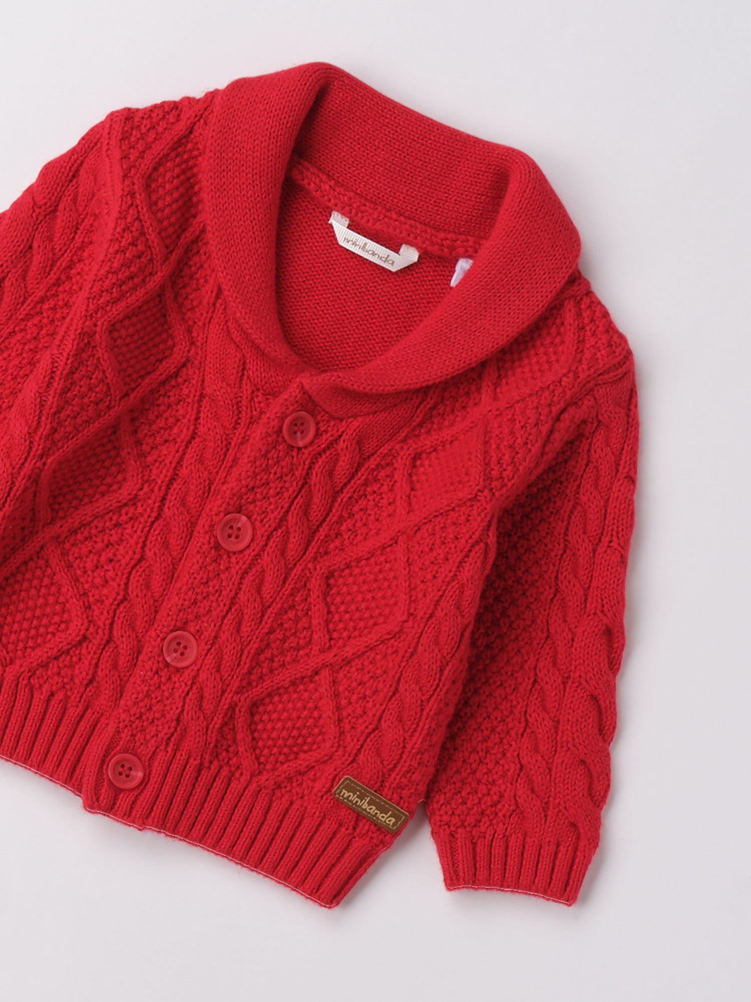 Cardigan Scaldacuore Bimbo Rosso 3F657/2253 -  NANU' BABY
