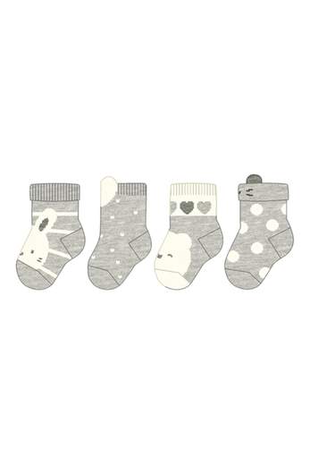 Set 4 calze  GRIGIO 9658/L -  NANU' BABY