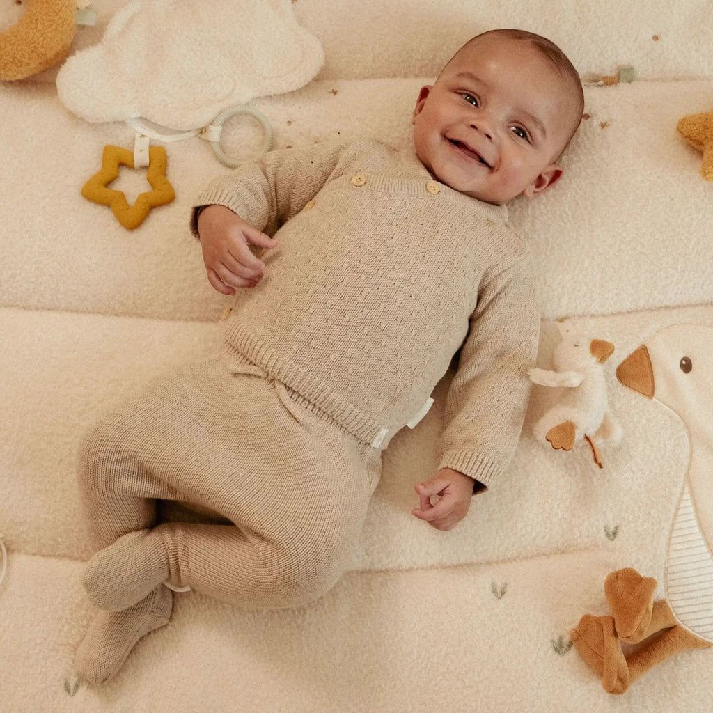 Pantaloni Neonato Beige CL25293019 by LITTLE DUTCH