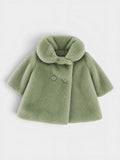 Cappotto Bimba Verde ABRIGOS 3984S/24 by YOEDU