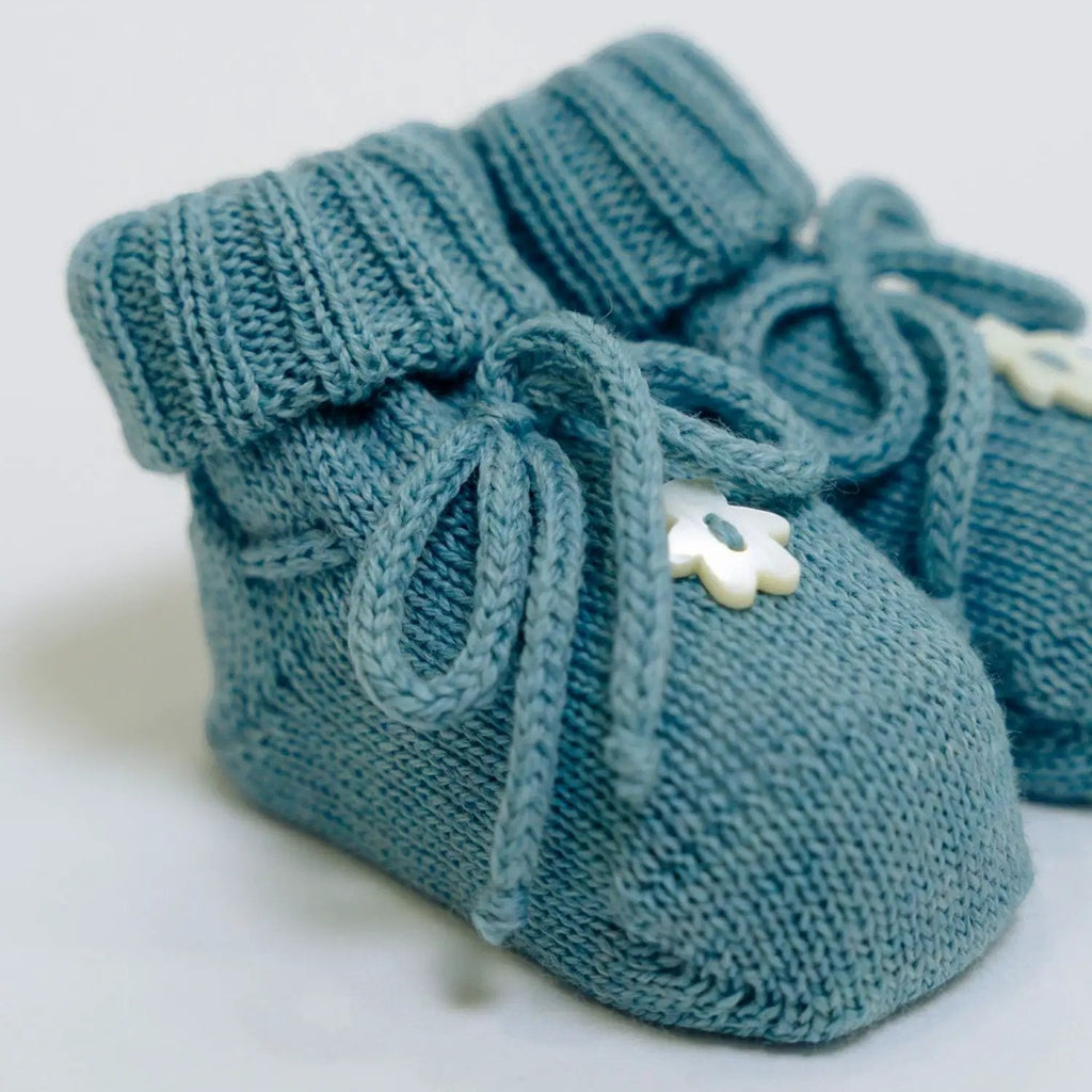 Babbucce Neonato Verde ORSETTO 705/E by BABY LORD