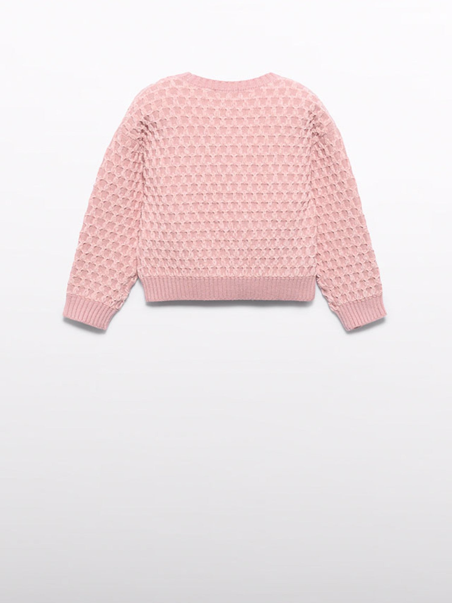 Maglione jacquard ciniglia Bimba Rosa 5828/8 -  NANU' BABY
