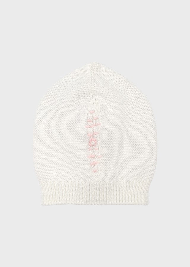 Cuffia Neonata Bianco MARCO/CU by PICCOLA GIUGGIOLA