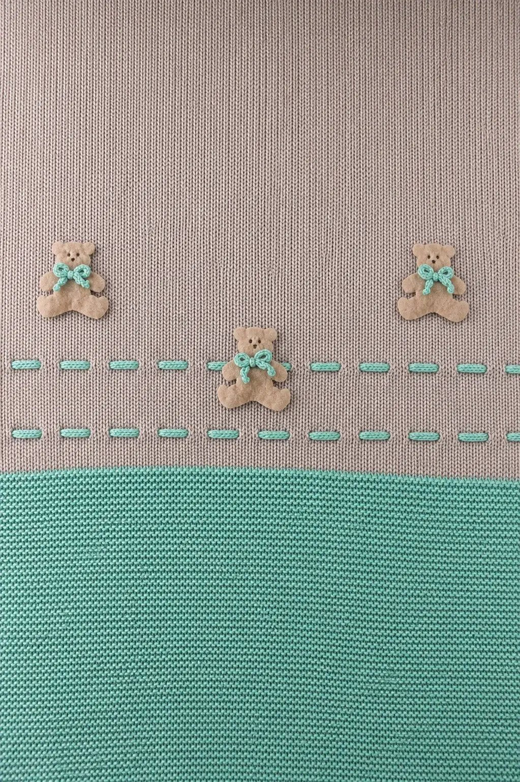 Coperta Neonato Verde ORSETTO BABY 130/4873 by BABY LORD