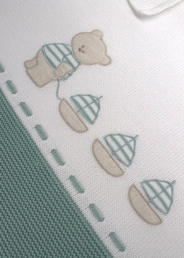 Coperta Neonato Verde ORSETTO/198-V by BABY LORD