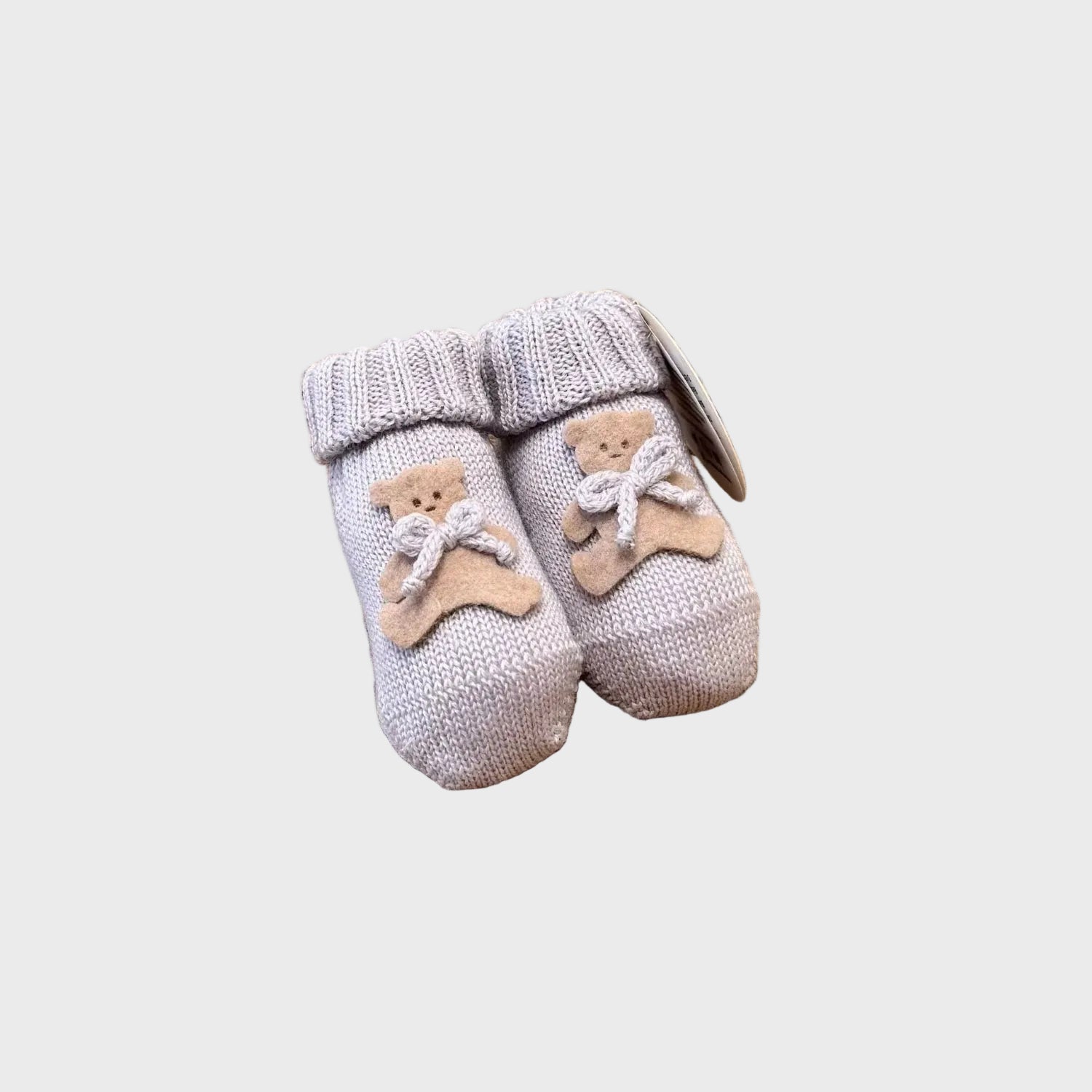 Babbucce Neonata Beige ORSETTO 704/R by BABY LORD