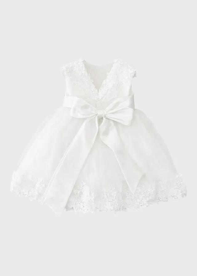Abito Cerimonia Bimba Bianco FB083 by FLO' SARTORIA ITALIANA