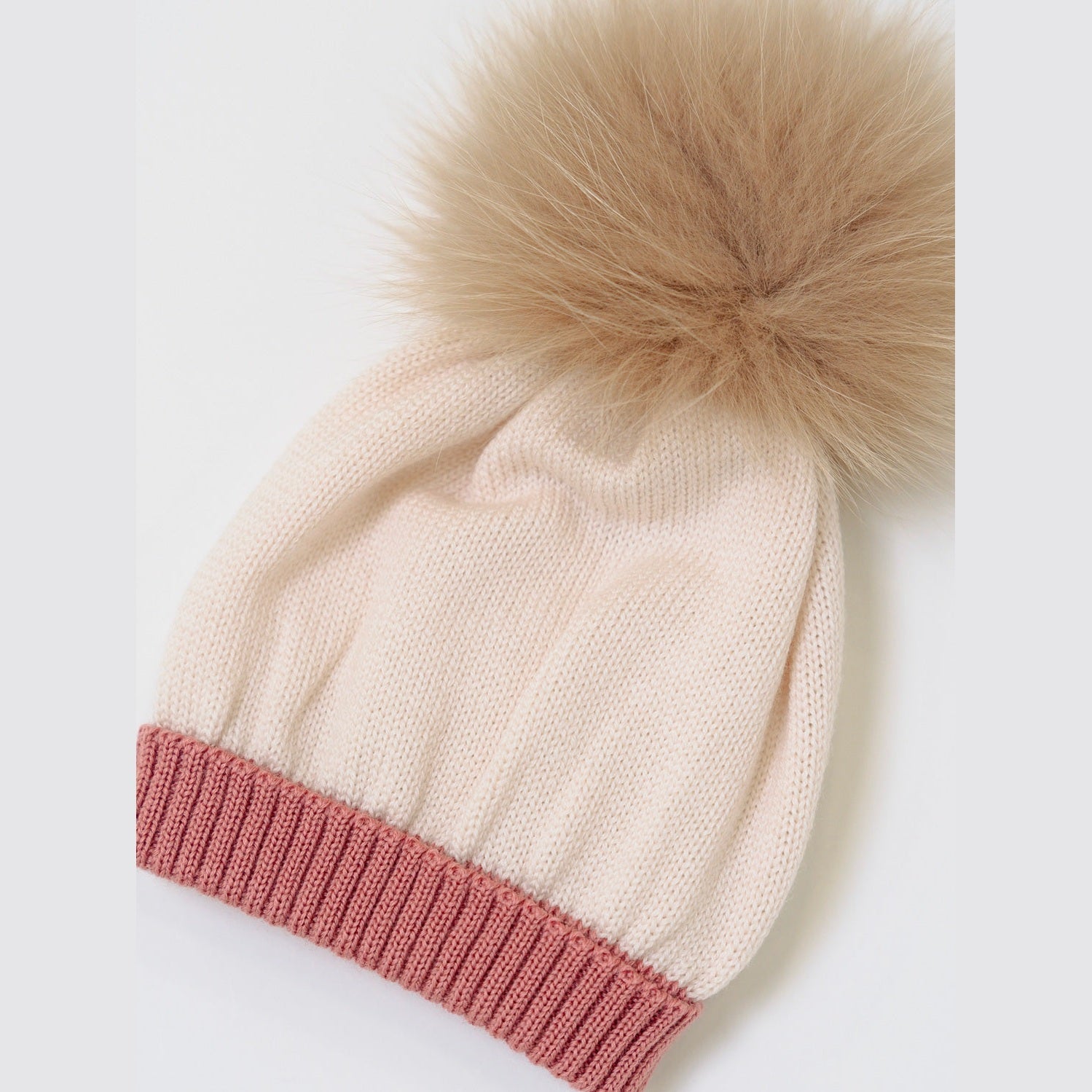 Cuffia Neonata NATURAL IN7171/R -  NANU' BABY