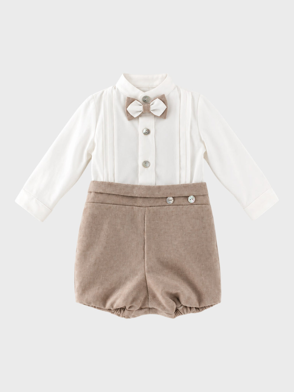 Completo Cerimonia Bimbo Beige 1/6421-B
