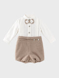 Completo Cerimonia Bimbo Beige 1/6421-B