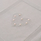Coperta Neonata Tortora LOVE FLOWER 143/T by BABY LORD