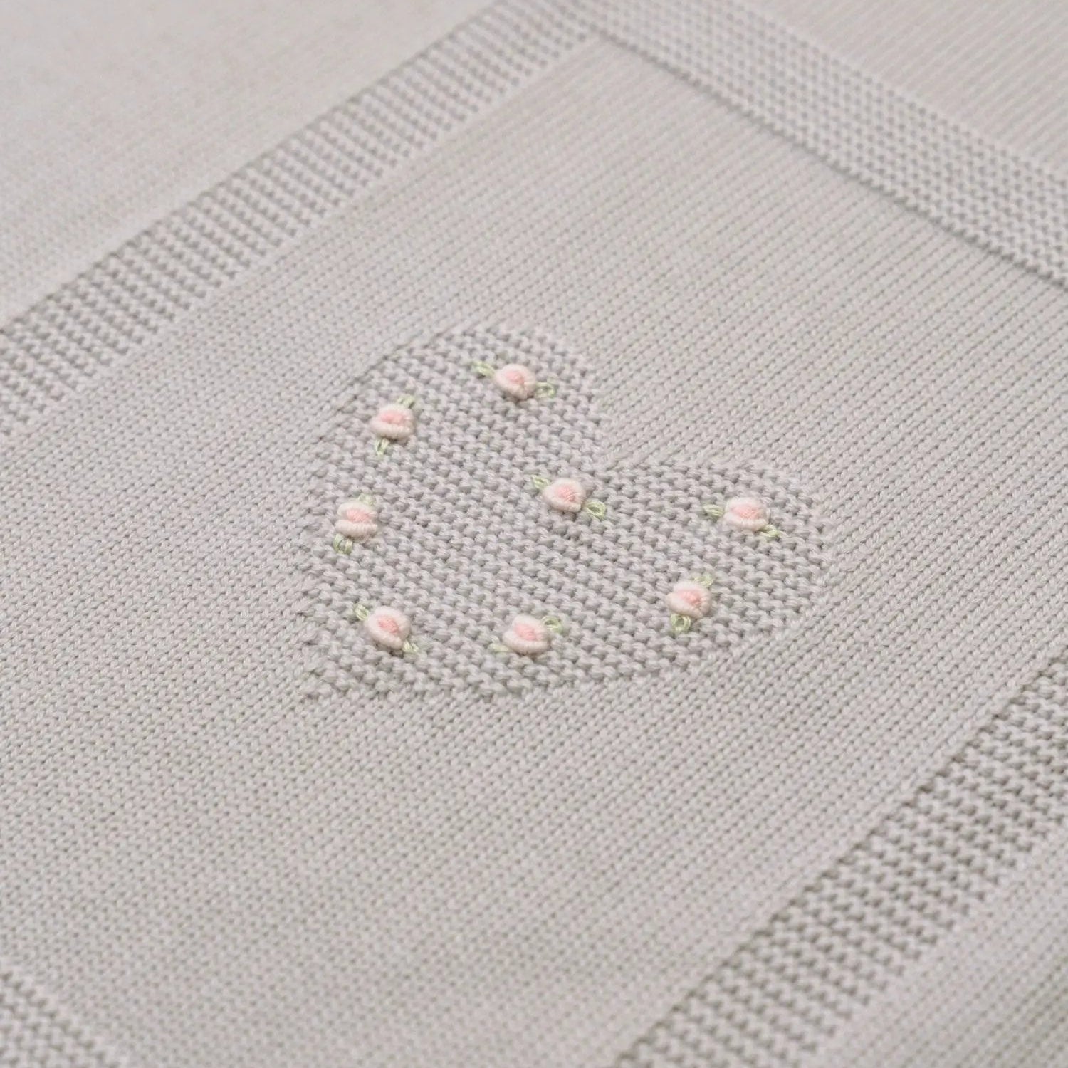Coperta Neonata Tortora LOVE FLOWER 143/T by BABY LORD