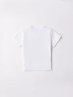 T-shirt Bimbo Bianco 3B609/0113 by MINIBANDA