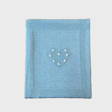 Coperta Neonata Verde LOVE FLOWER 143 by BABY LORD