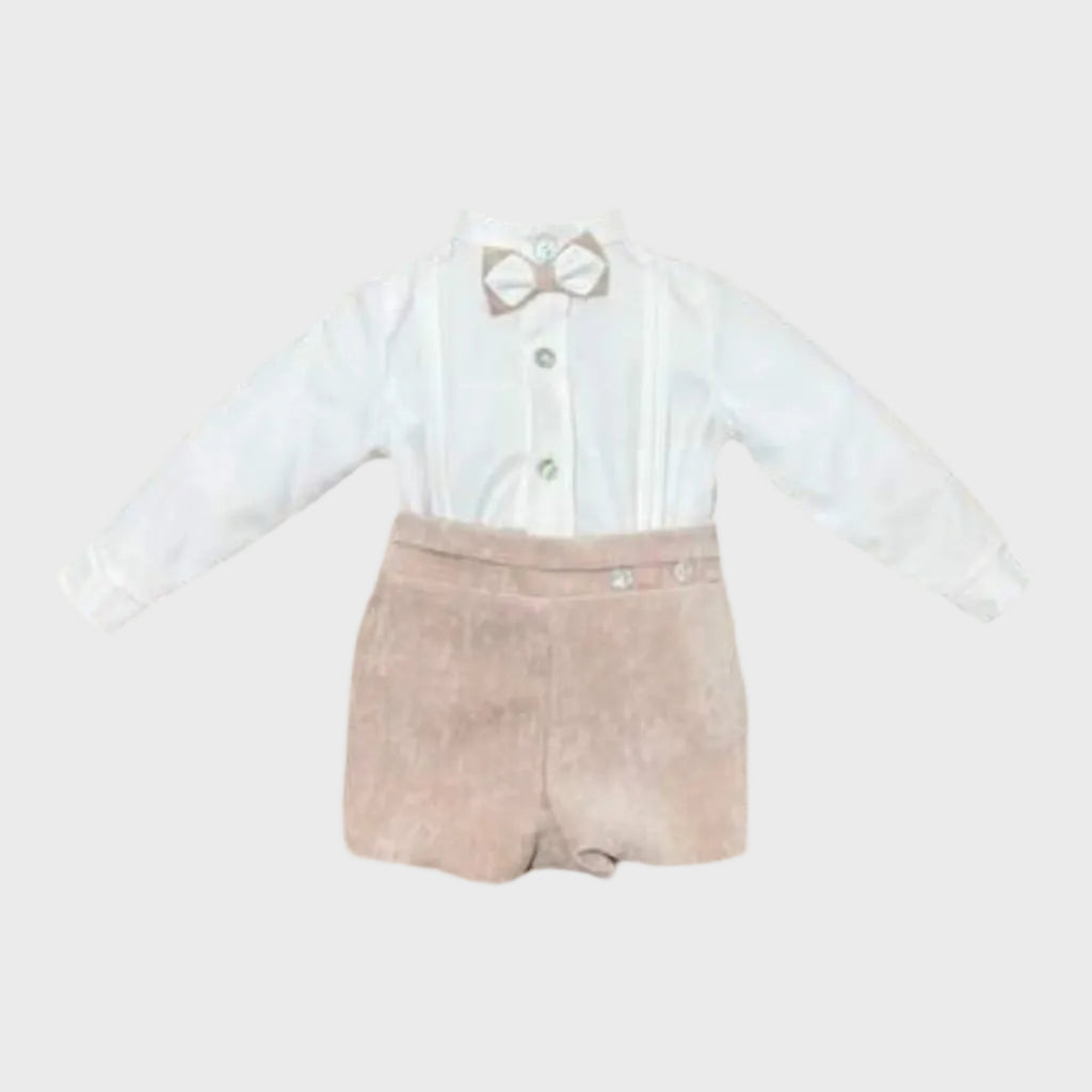 Completo Cerimonia Bimbo Beige 1/6421-B by PONTO POR PONTO