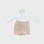 Completo Cerimonia Bimbo Beige 1/6421-B by PONTO POR PONTO