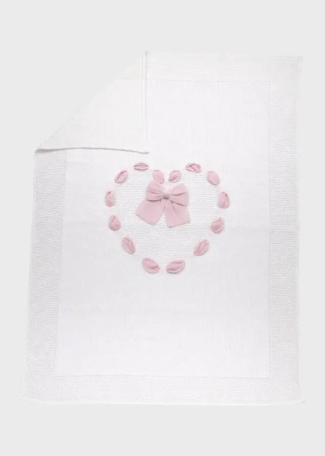Coperta Neonata Bianco FIOCCO 193 by BABY LORD