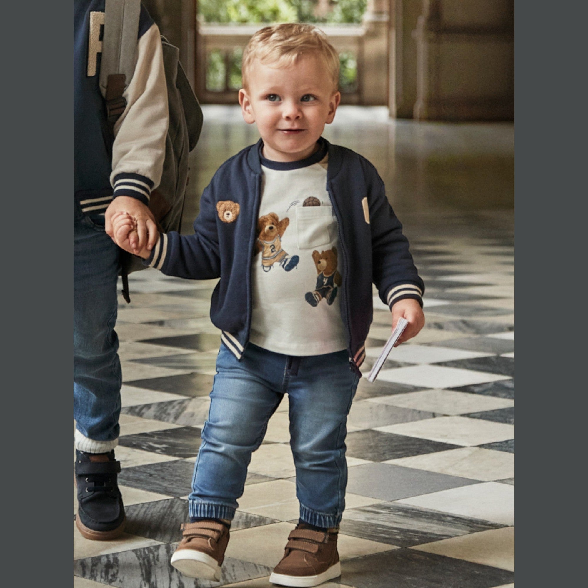 Pantalone soft denim jogger Bimbo Blu 2508/95 -  NANU' BABY