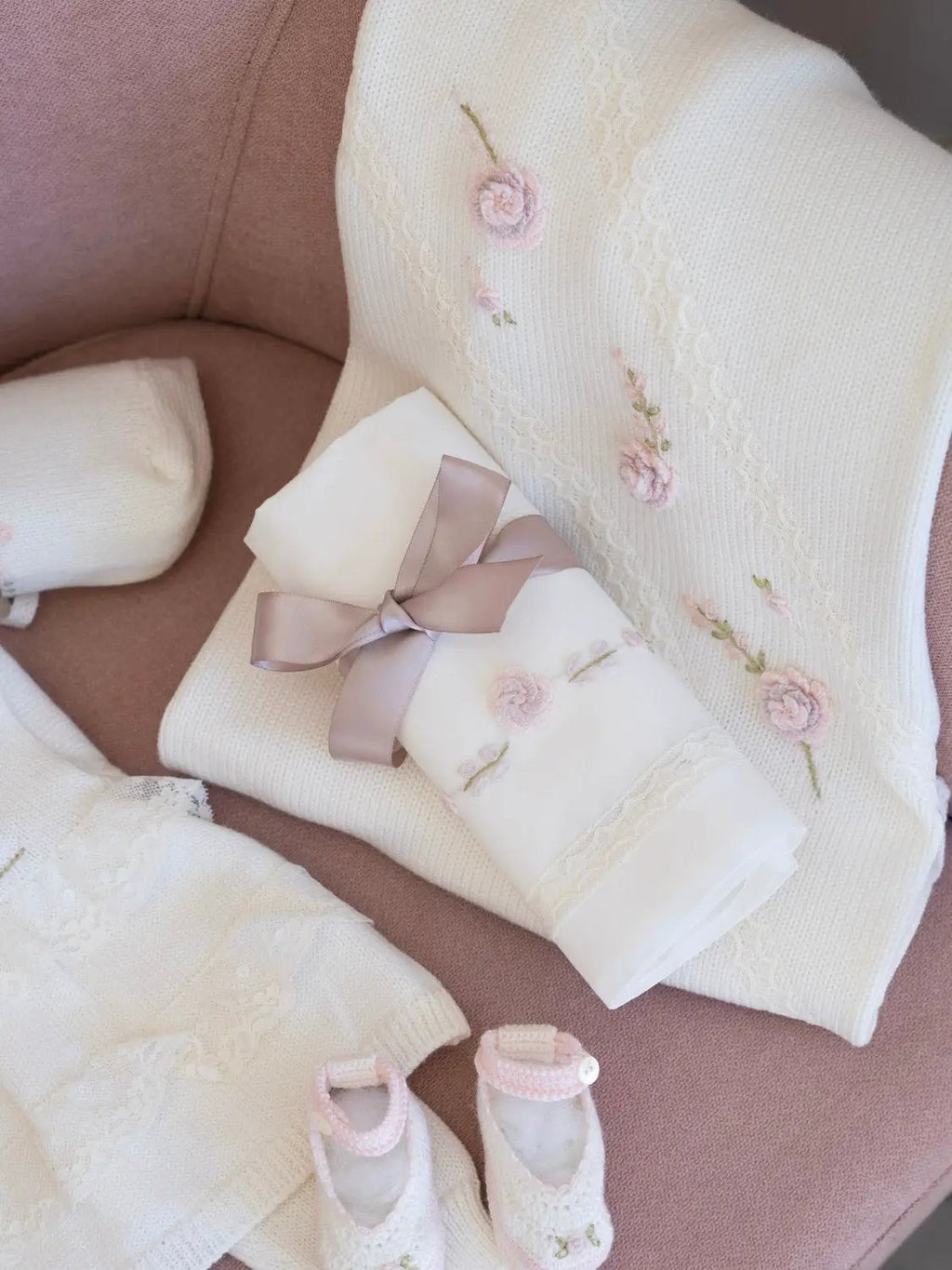 Coperta Neonata Panna CLAUDIA/CO by PICCOLA GIUGGIOLA