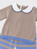 Completo nascita Neonato Avorio RIGHE 523/A by BABY LORD